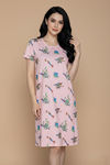 Zivame Toy Story Knit Poly Knee Length Night Dress - Crystal Rose — thumbnail 2